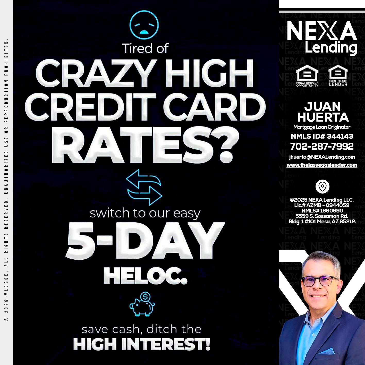 CRAZY HIGH - Juan Huerta -Mortgage Loan Originator