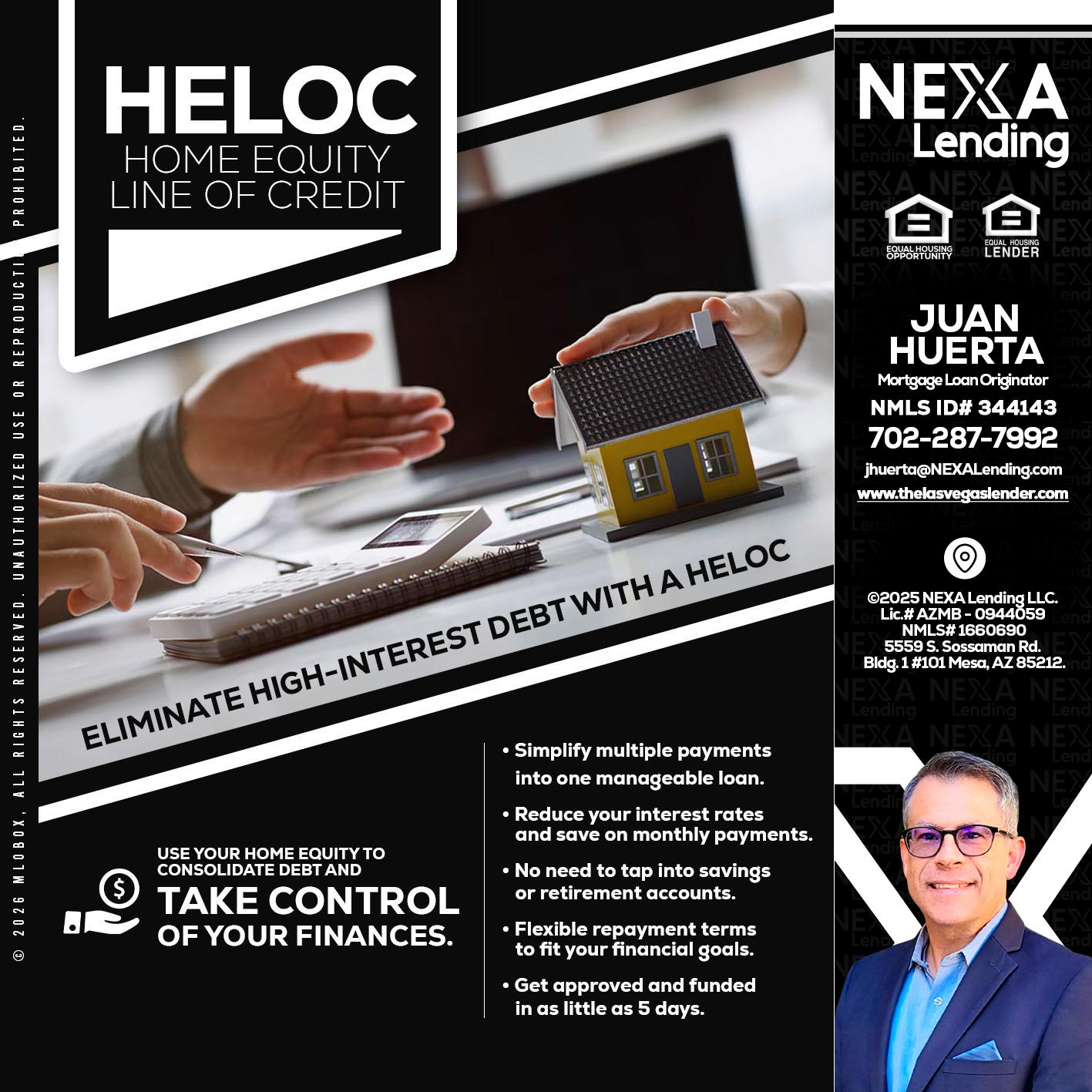 HELOC - Juan Huerta -Mortgage Loan Originator