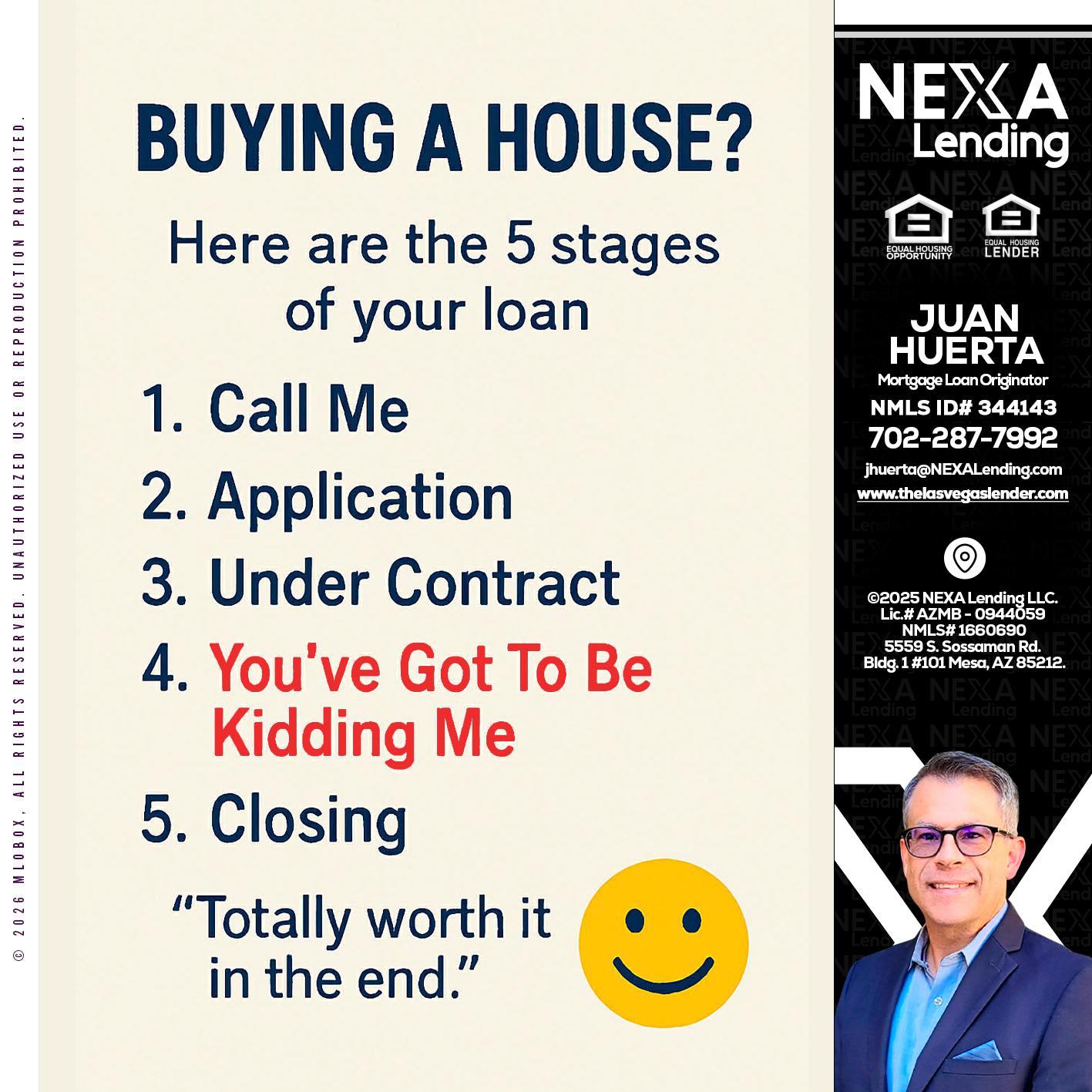 BUYING A HOUSE - Juan Huerta -Mortgage Loan Originator