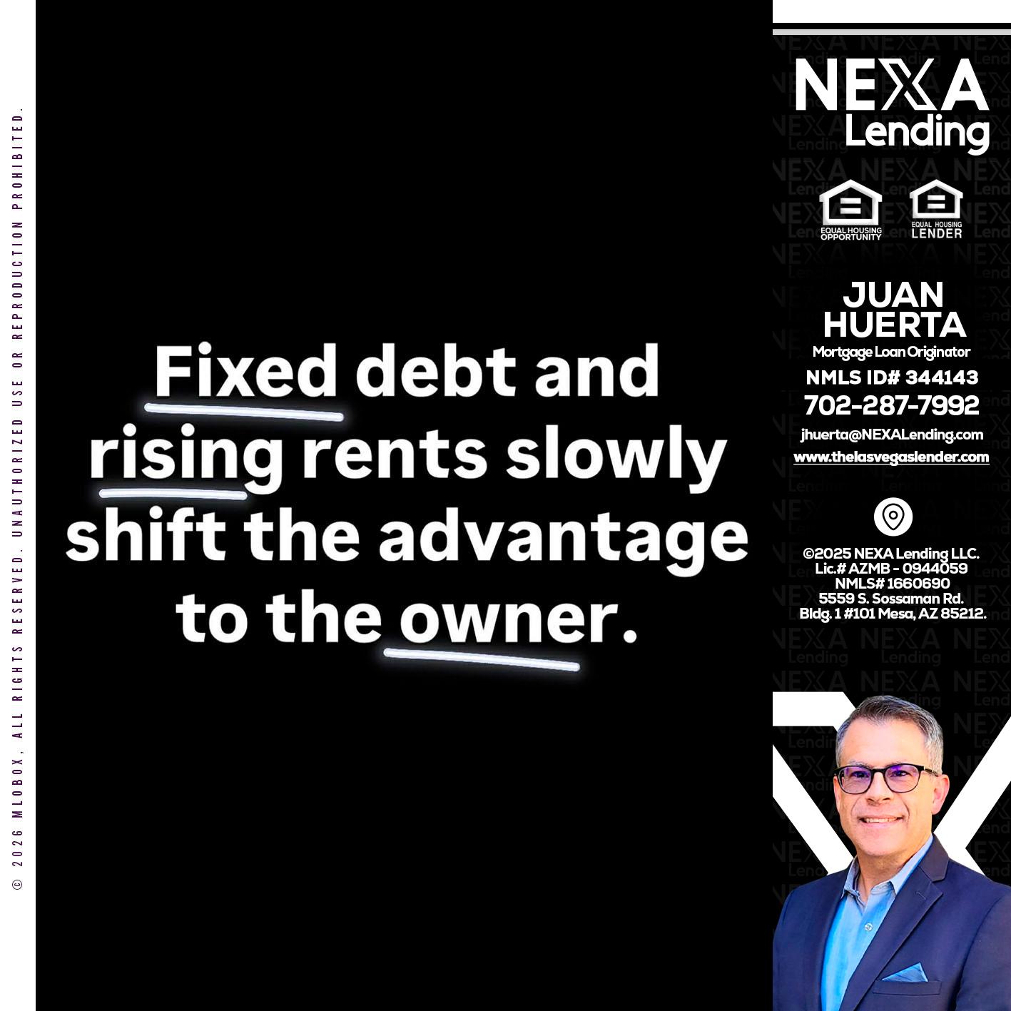 FIXED DEBT - Juan Huerta -Mortgage Loan Originator