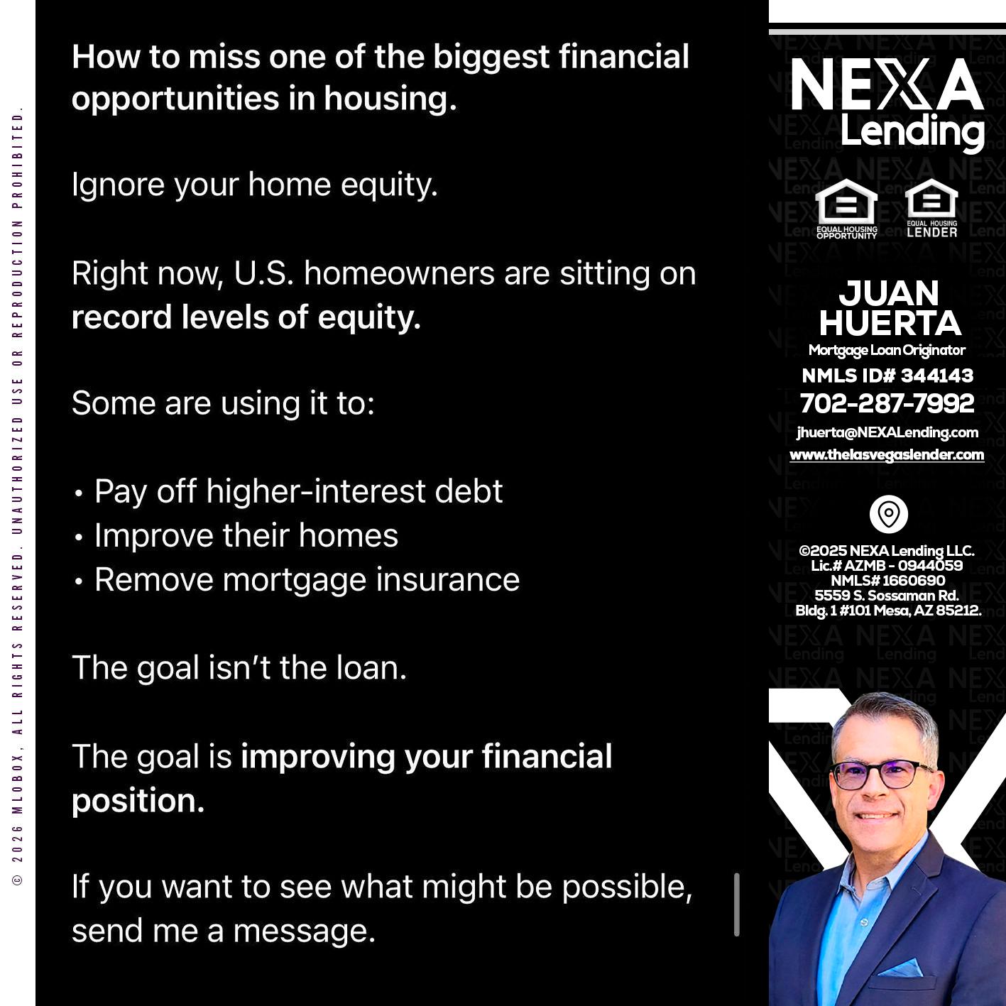 how to miss - Juan Huerta -Mortgage Loan Originator