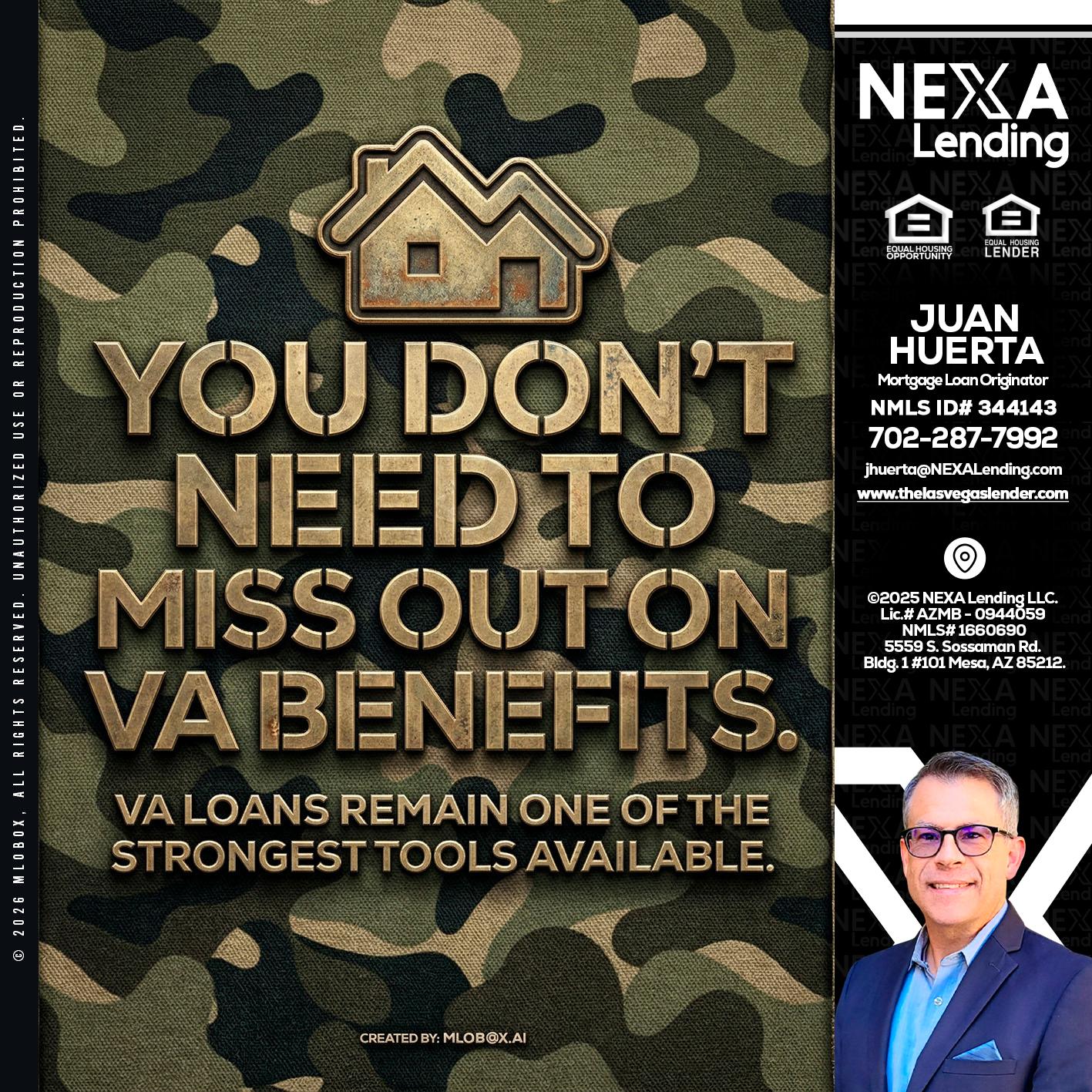 you don't need - Juan Huerta -Mortgage Loan Originator