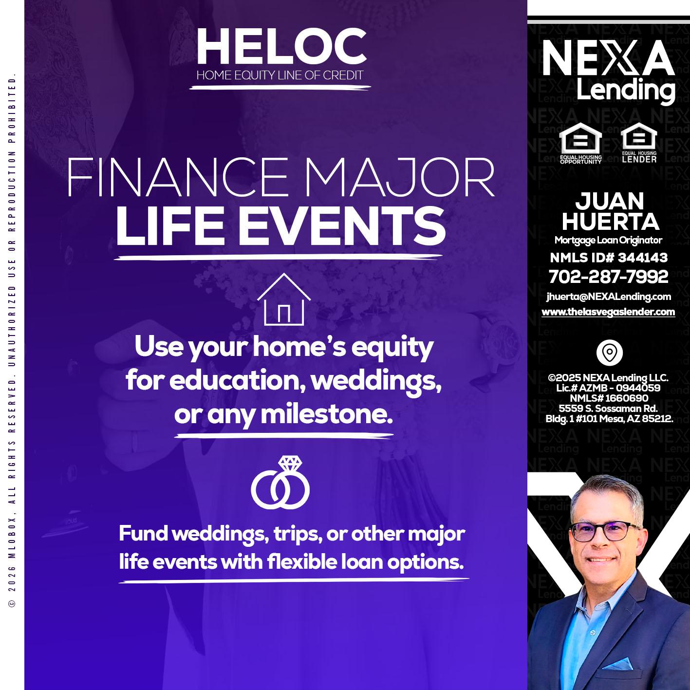 HELOC - Juan Huerta -Mortgage Loan Originator