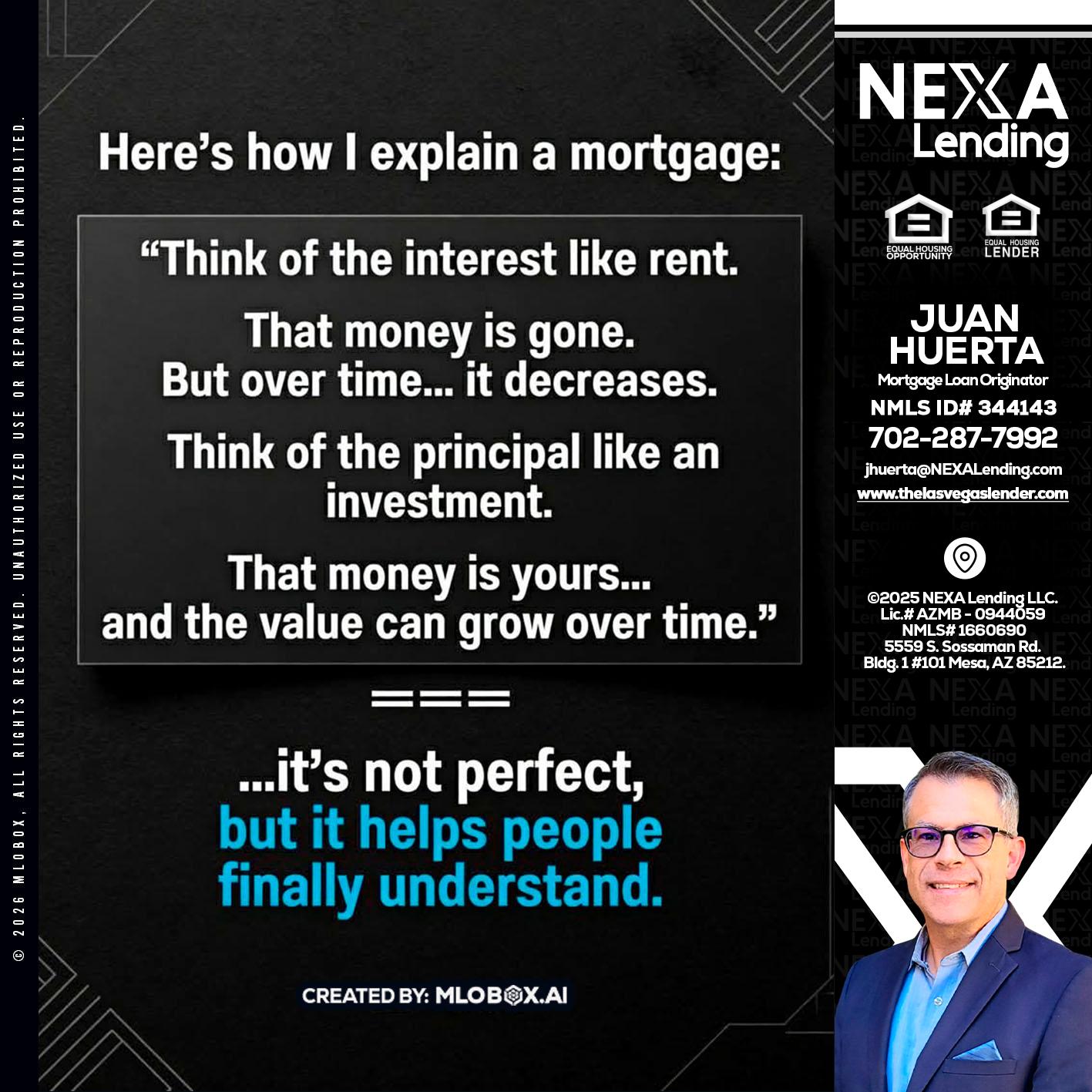 HERES NOW - Juan Huerta -Mortgage Loan Originator