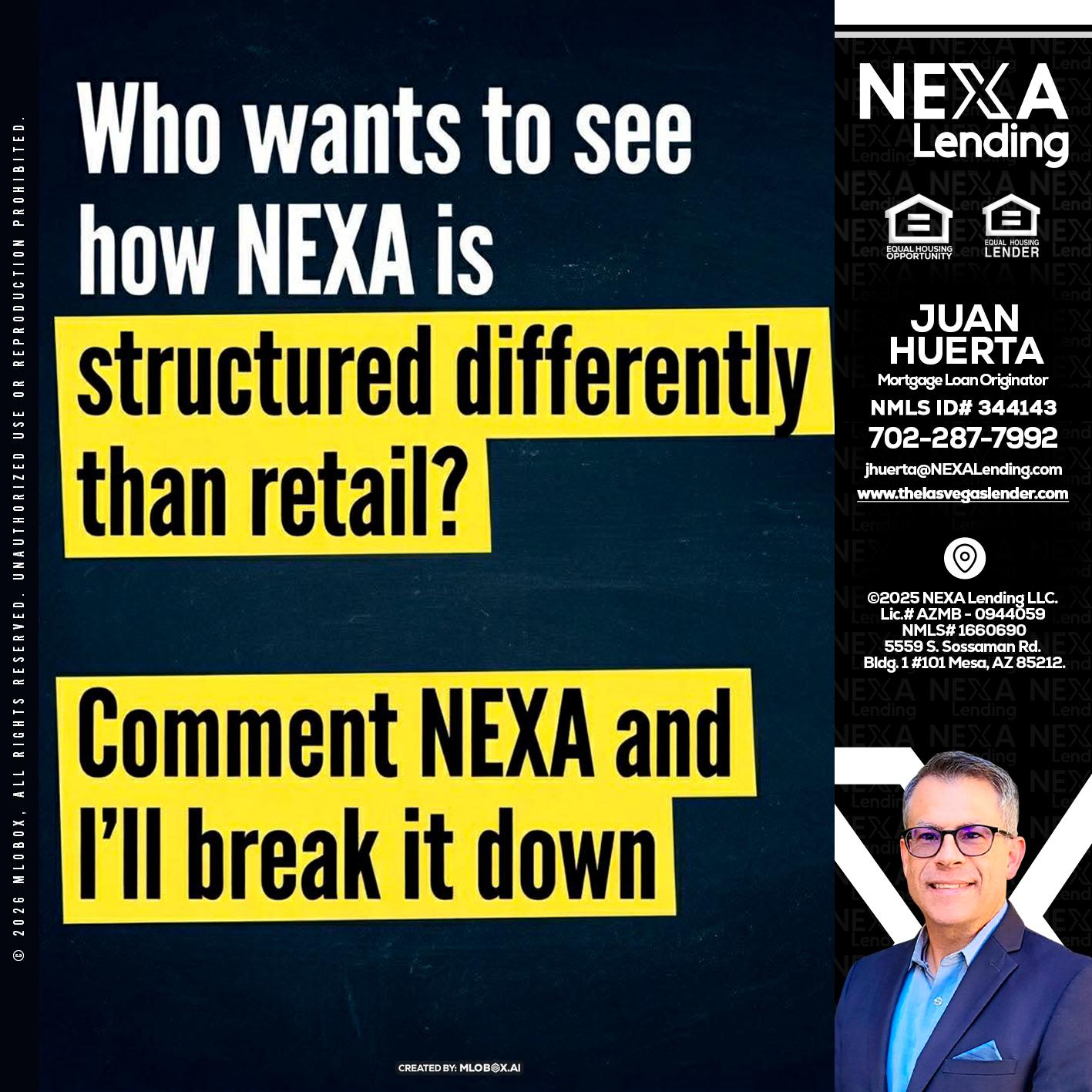 who want to see - Juan Huerta -Mortgage Loan Originator