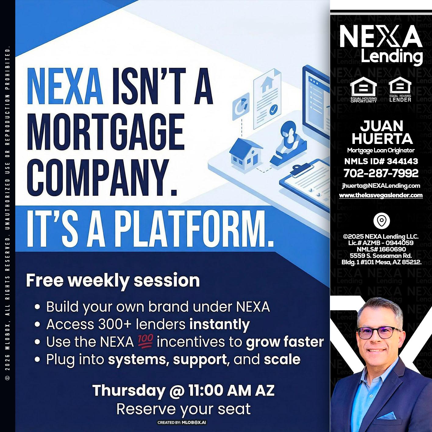NEXA ISNT - Juan Huerta -Mortgage Loan Originator
