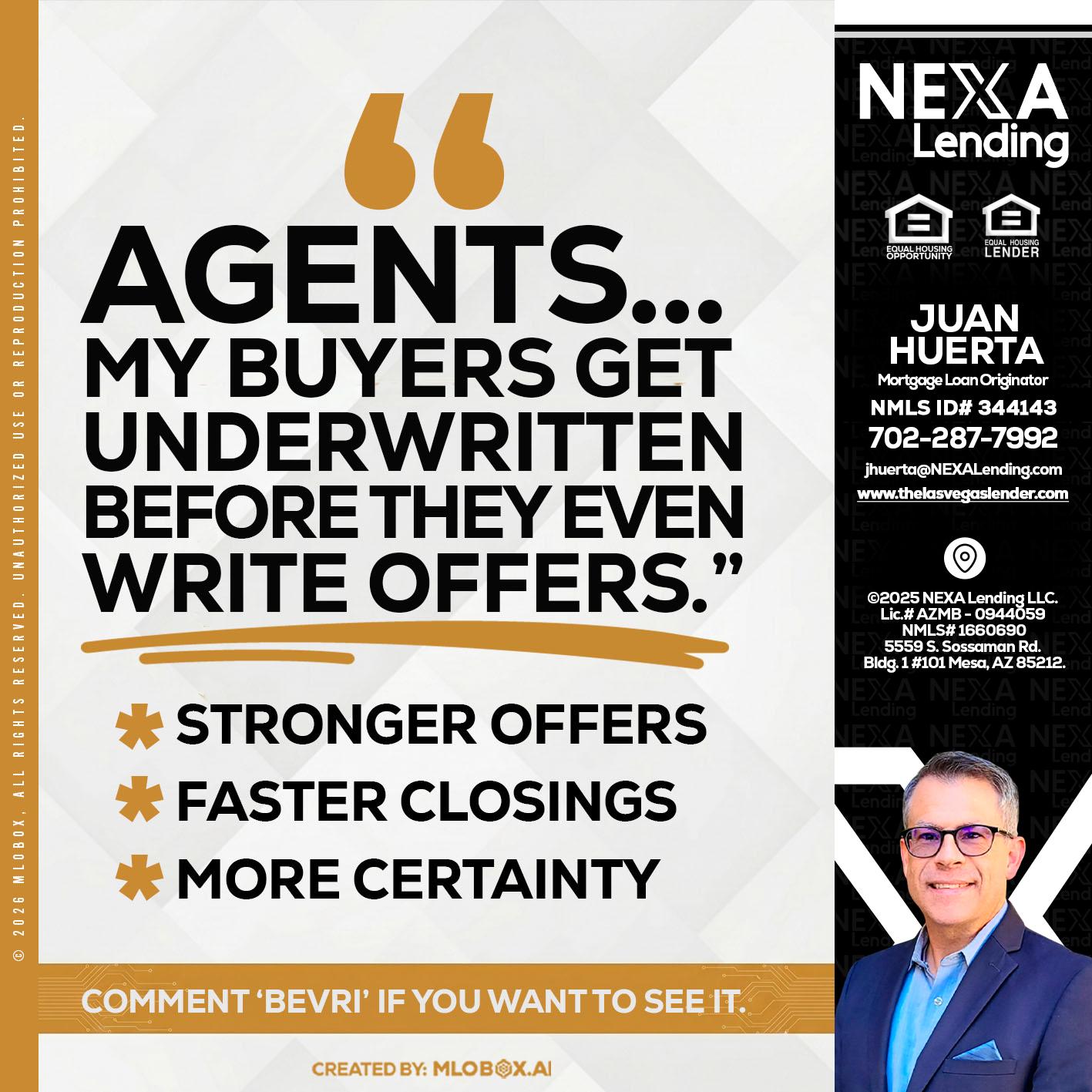 agents - Juan Huerta -Mortgage Loan Originator