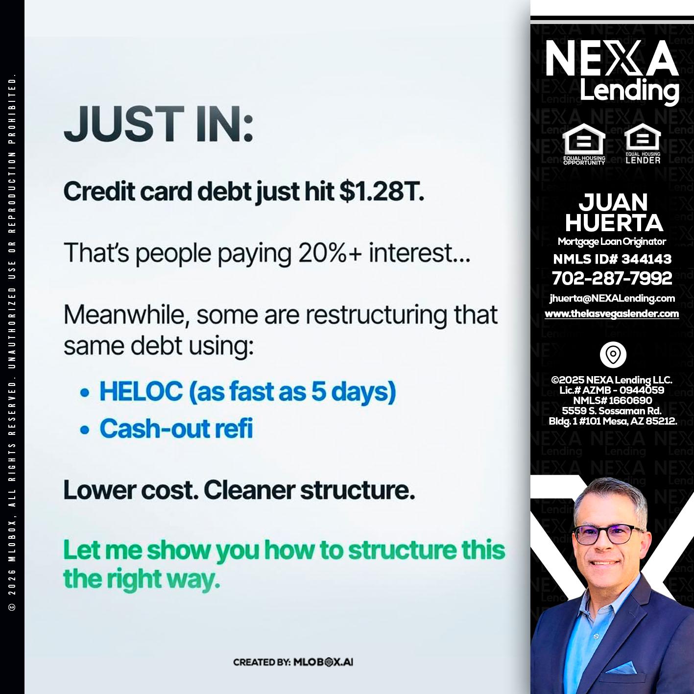 JUST IN - Juan Huerta -Mortgage Loan Originator