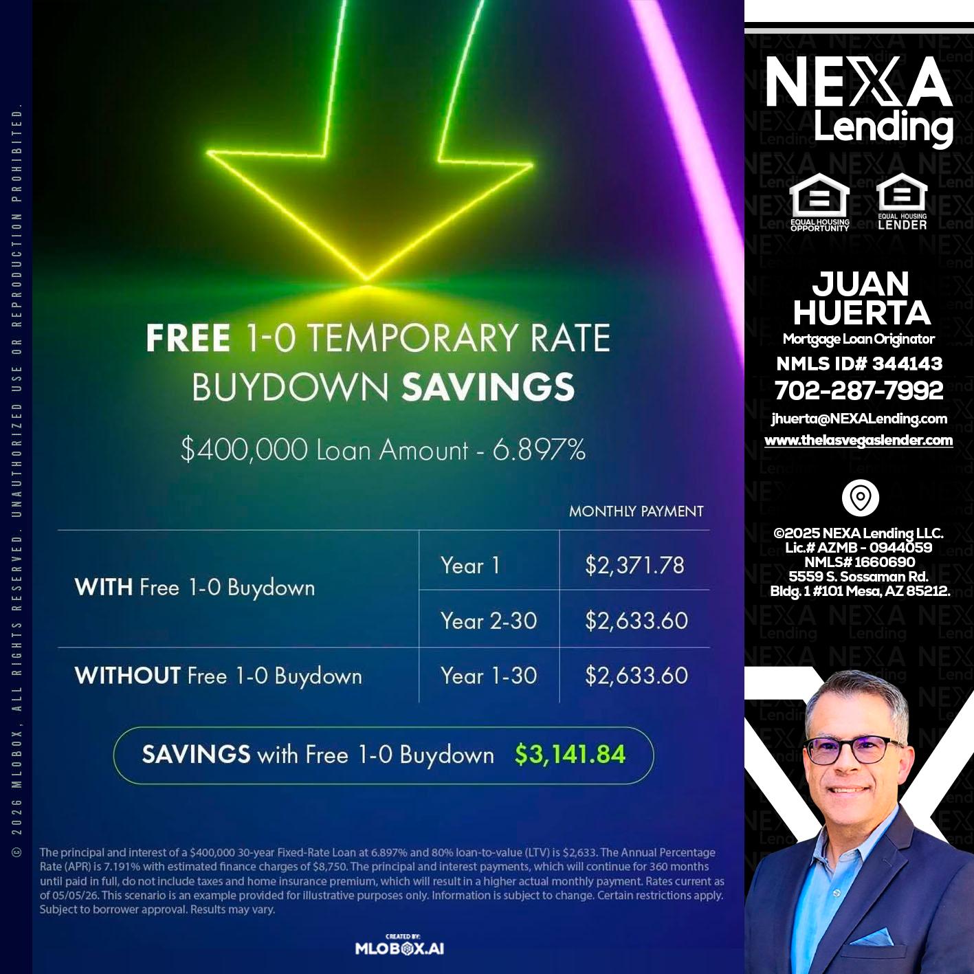 BUYDOWN - Juan Huerta -Mortgage Loan Originator